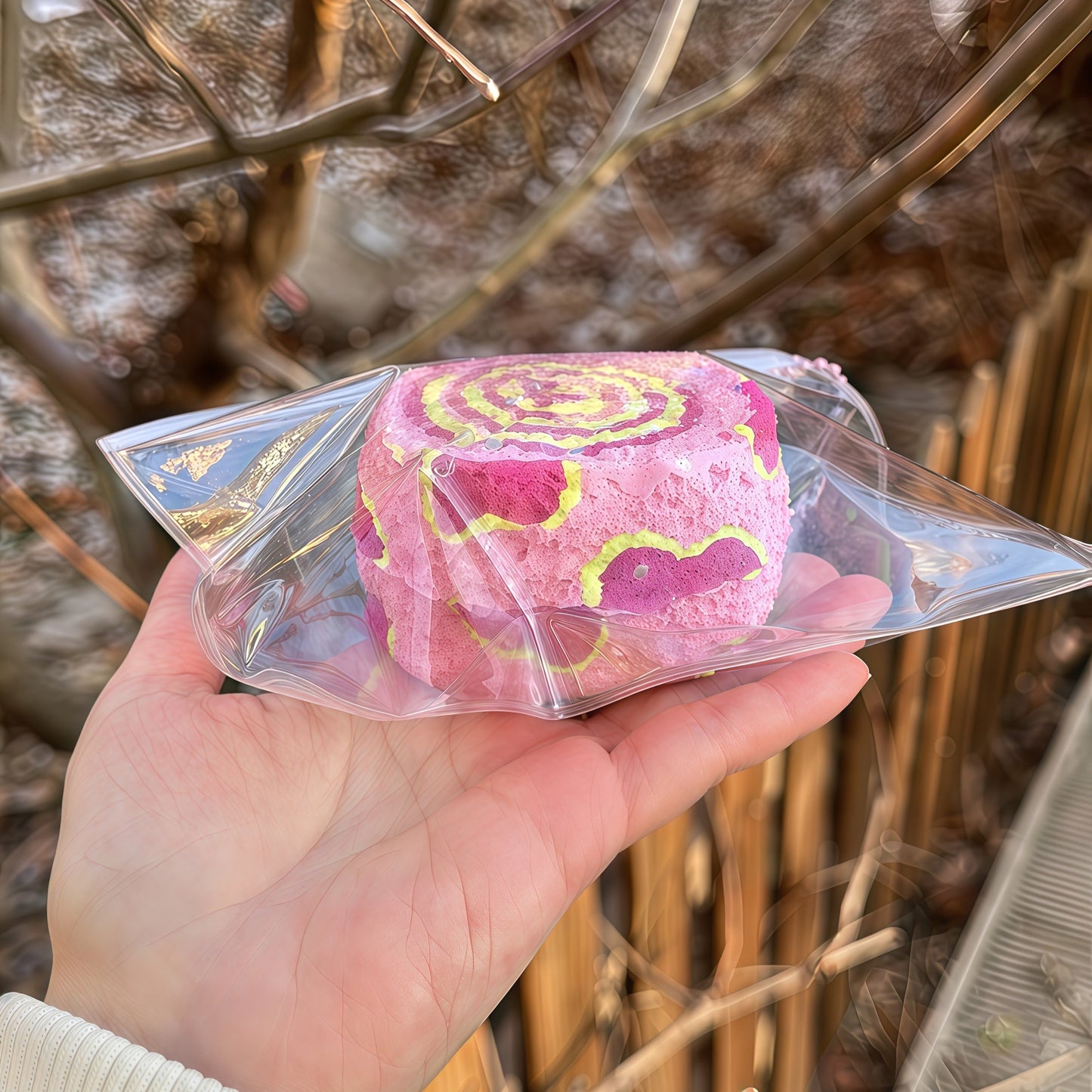 Double-Layer Strawberry Berry Toast Squishy