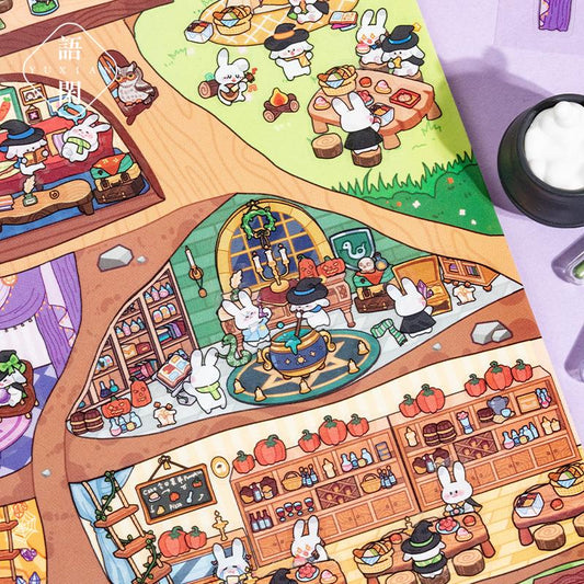 Fantasy World 3D Sticker | 2 Cute Miniature Scenes