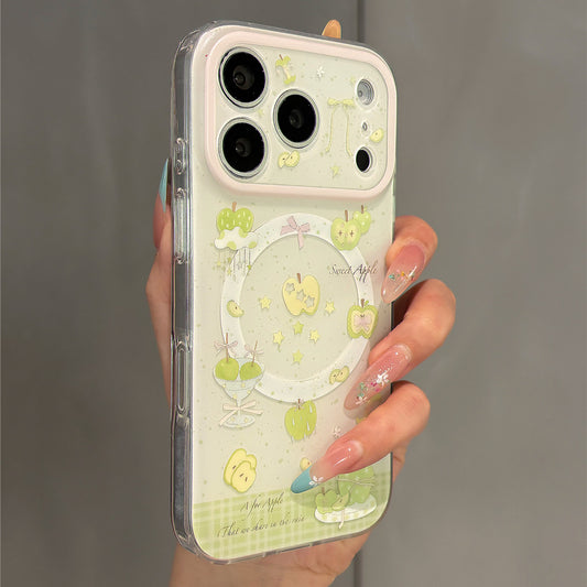 Green Apple Wobble Magnetic Stand Acrylic Phone Case