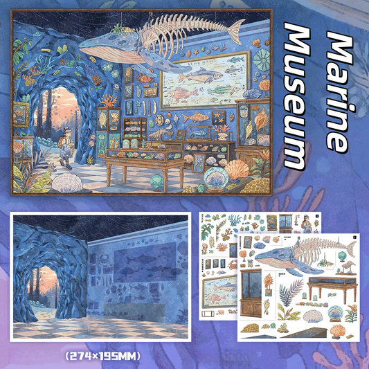 Hall of Treasures 3D Sticker | 5 Cute Miniature Scenes