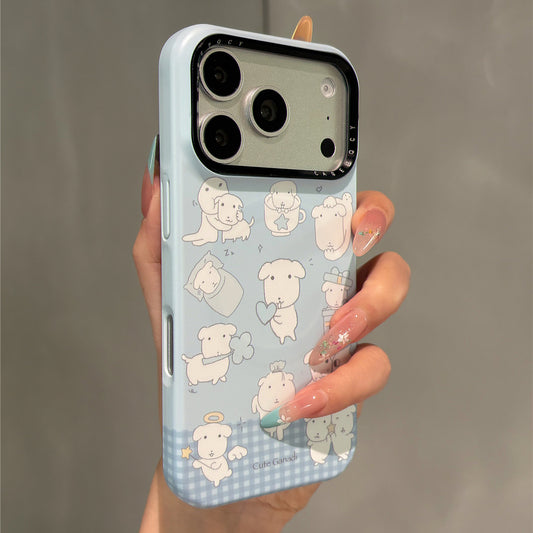 Line Drawing Dog Magnetic Stand Acrylic Phone Case