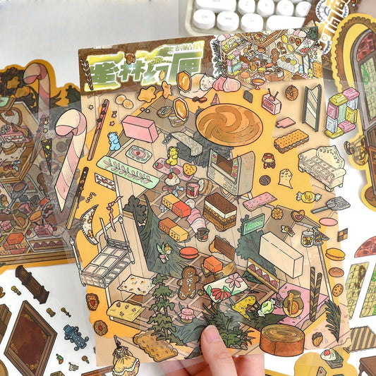 Mystic Hidden Chamber  3D Sticker | 2 Cute Miniature Scenes