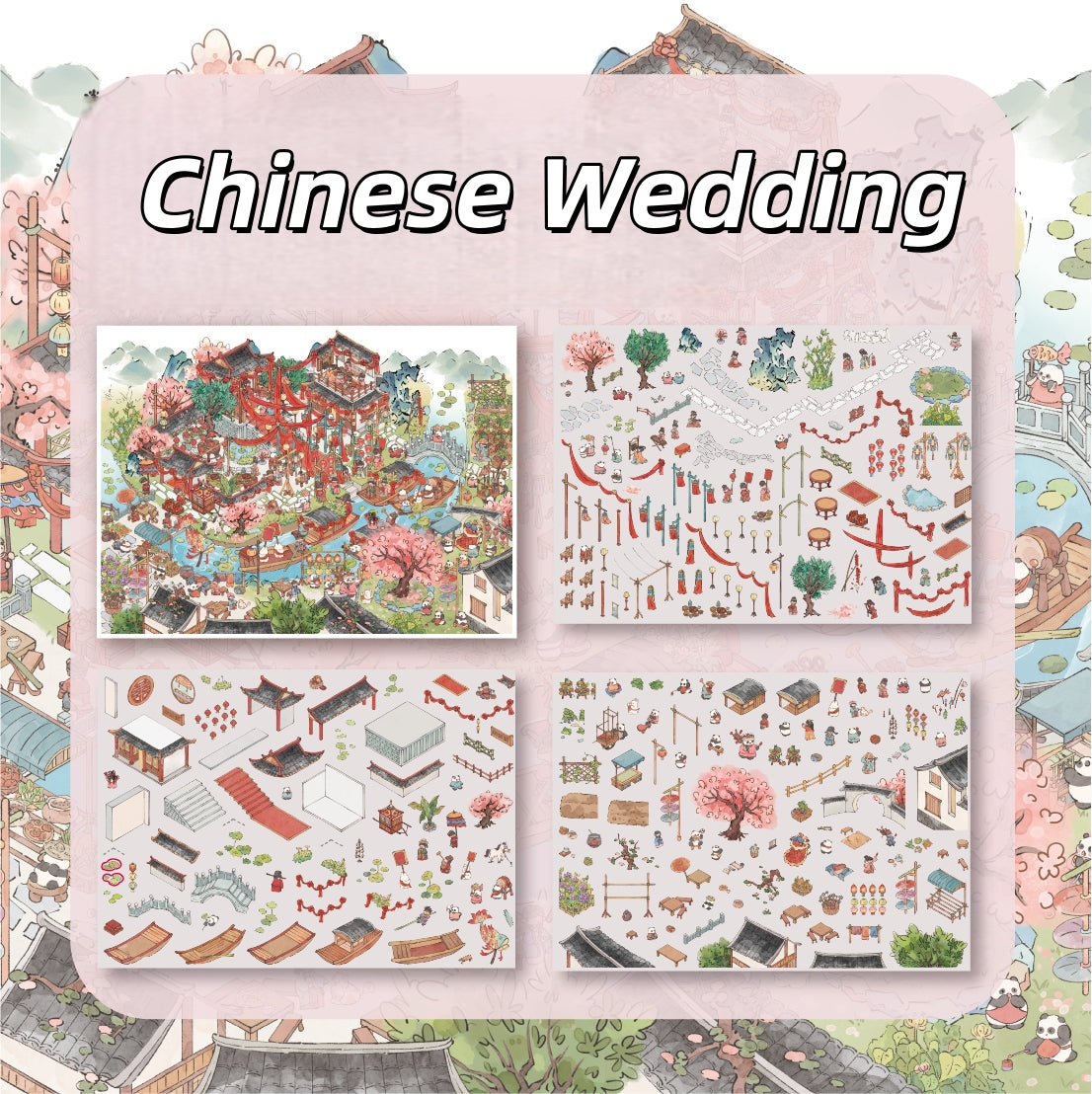 Fun & Fancy Life 3D Sticker | 3 Cute Miniature Scenes