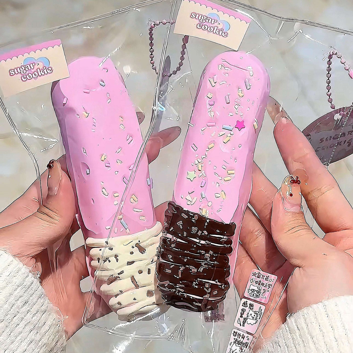 Strawberry Milk Snack Bar Squishy