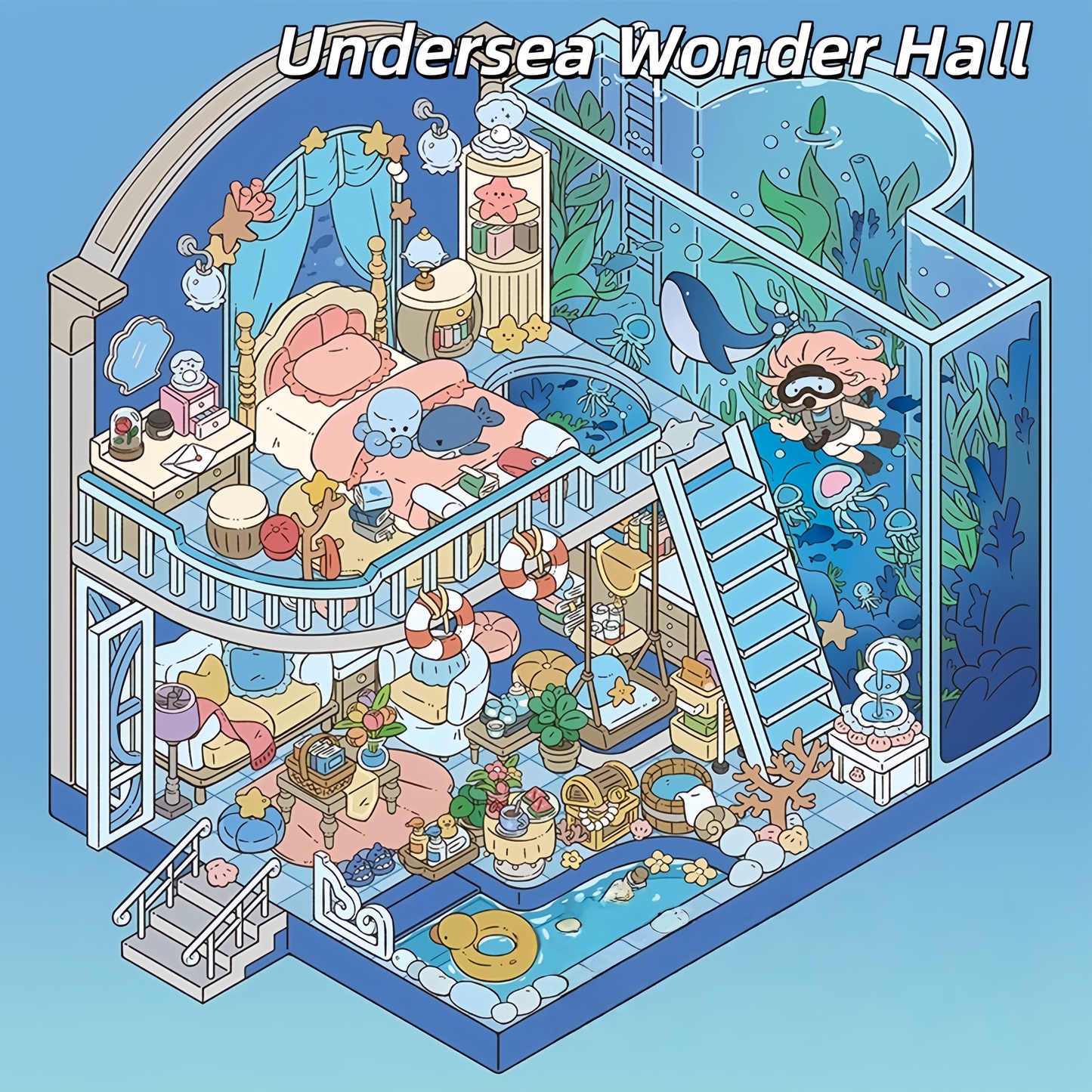 Tiny Wonder World 3D Sticker | 5 Cute Miniature Sticker