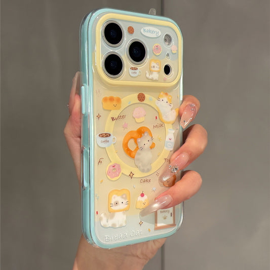 Baker Cat Magnetic Stand Acrylic Phone Case