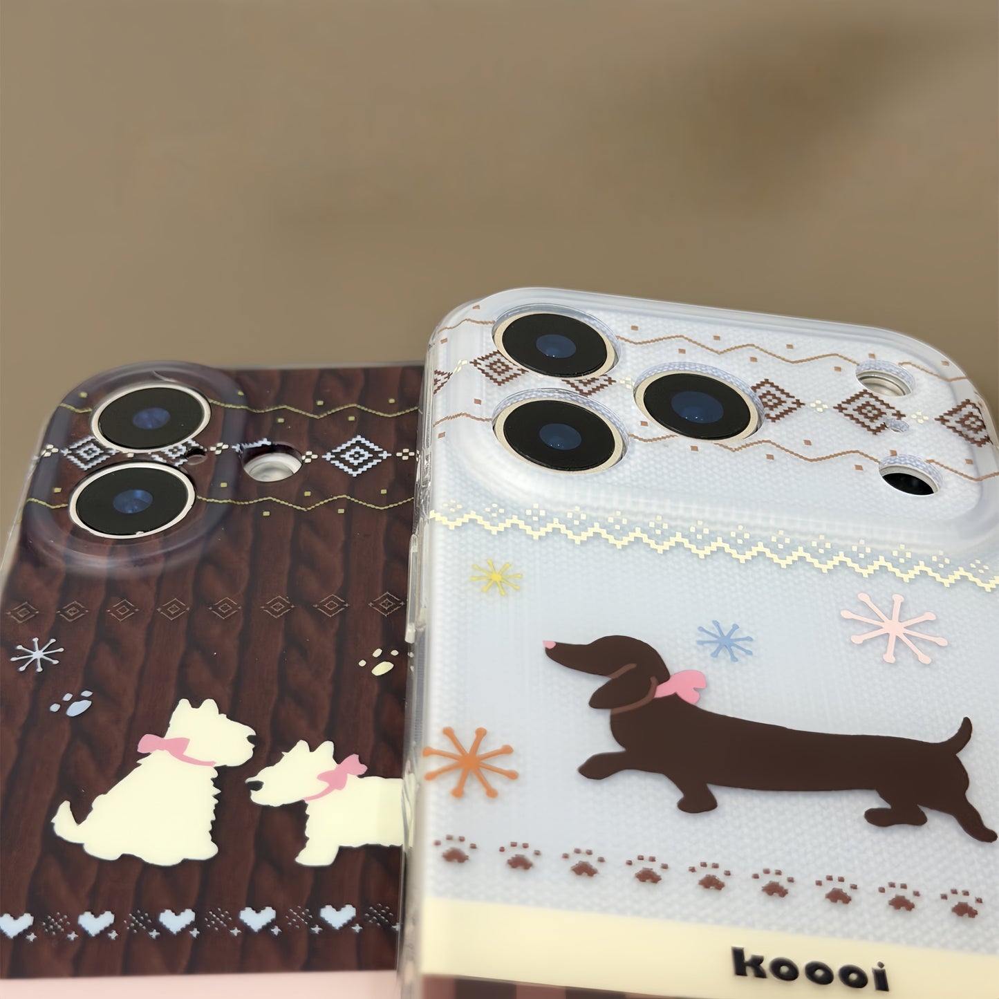 Cartoon Puppy Acrylic Phone Case