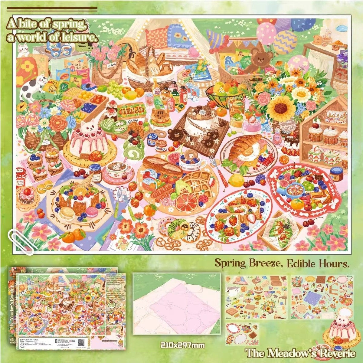 The Starry Daily 3D Sticker | 3 Cute Miniature Scenes