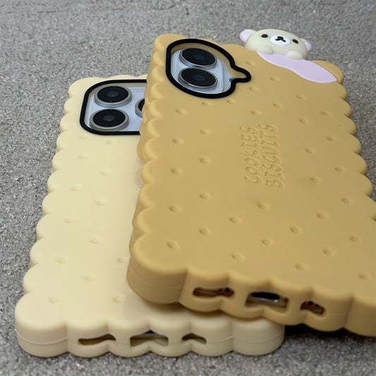 Little Bear Biscuit Silicone Phone Case