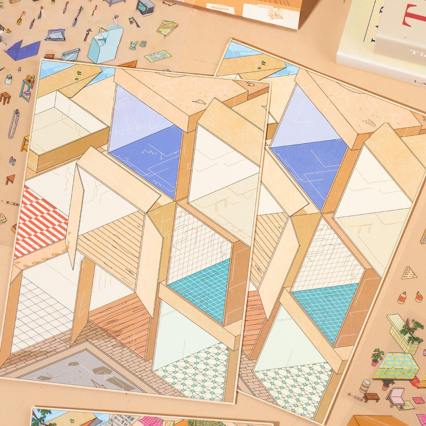 Little Stories in a Box 3D Sticker
