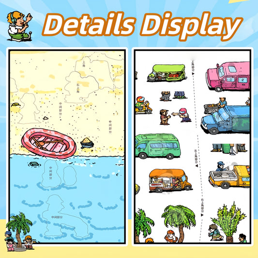 Entertainment Daily 3D Sticker | 4 Cute Miniature Scenes
