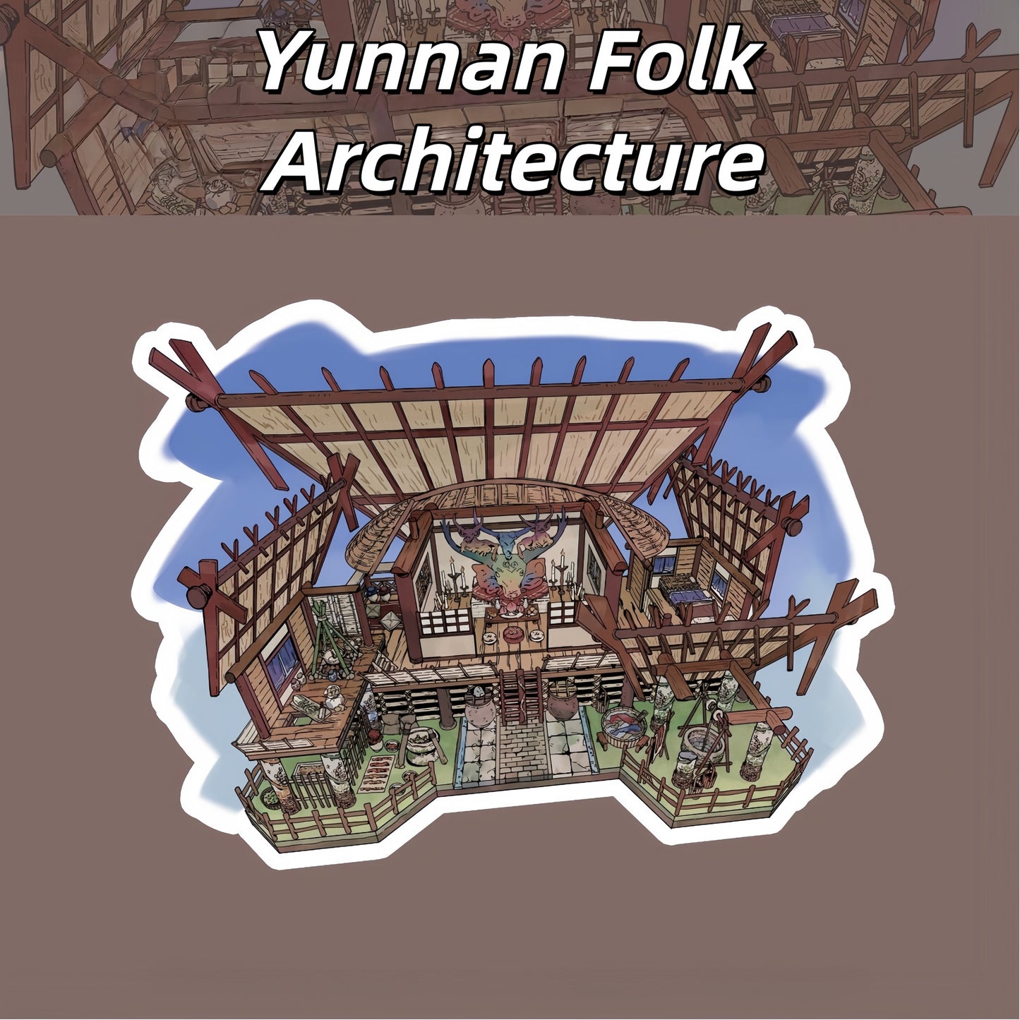 Special Space 3D Sticker | 4 Cute Miniature Scenes