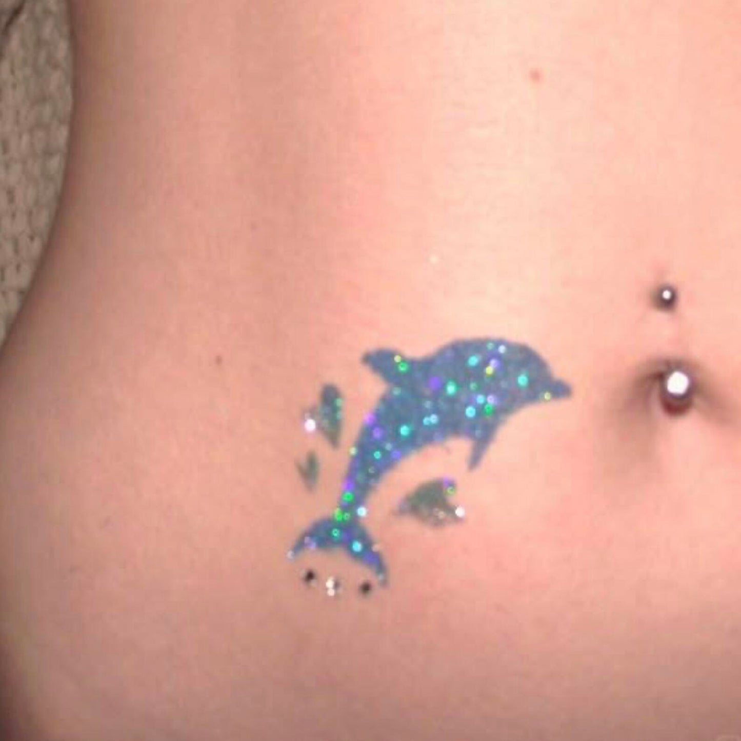Glitterwave Dream Temporary Tattoo - Glitter & Tool Included