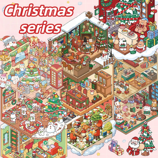 Christmas Series 3D Sticker Book