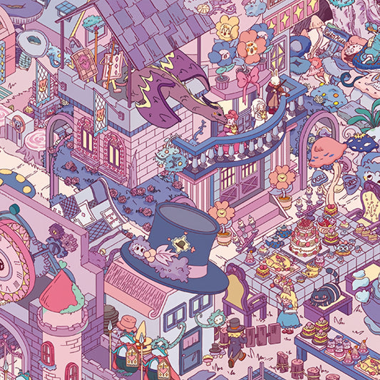 Fantasy Journey 3D Sticker | 9 Cute Miniature Scenes