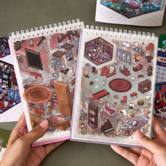 Horror Town 3D Sticker Book