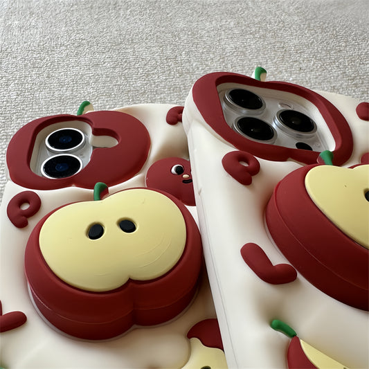 Sweet Little Apple Stand Silicone Phone Case