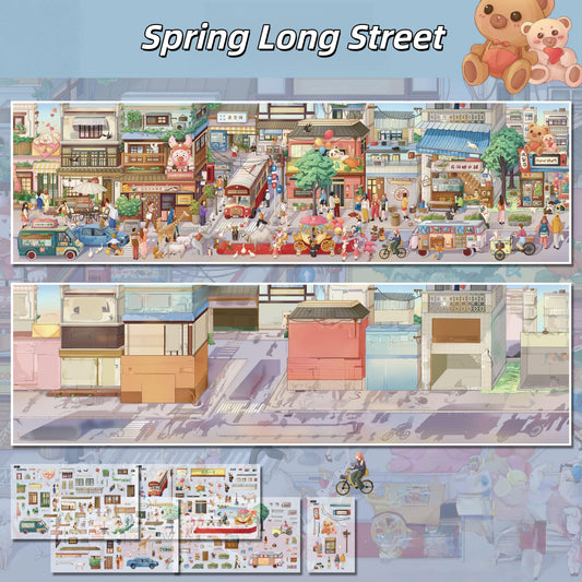 Cozy World 3D Sticker | 4 Cute Miniature Scenes