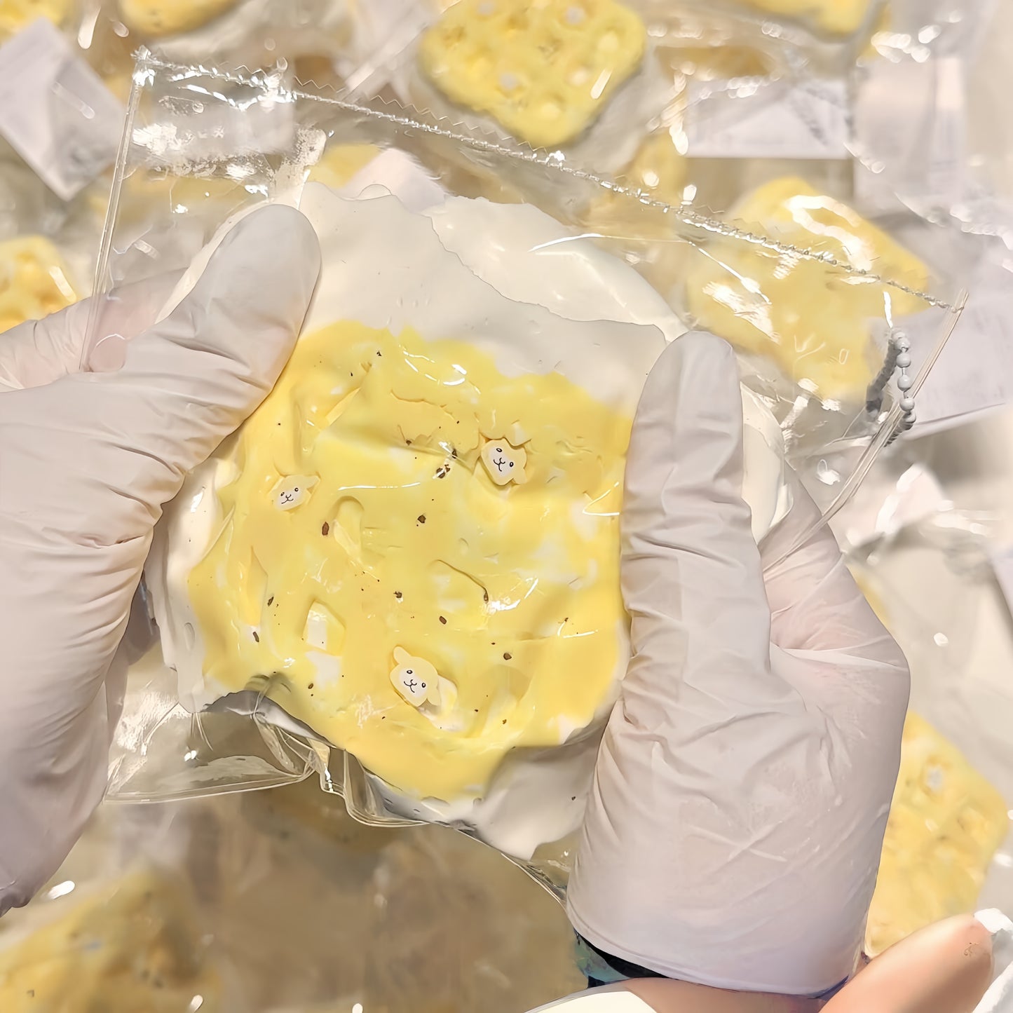 Marshmallow Waffle Squishy