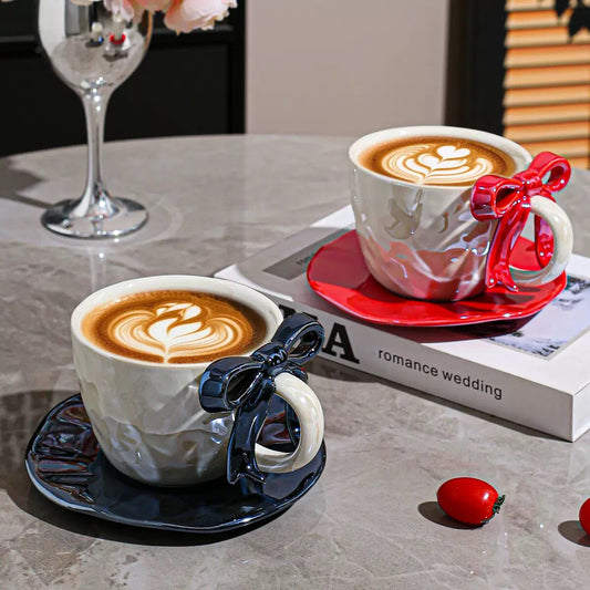 Ribbon Bow Ceramic Mug