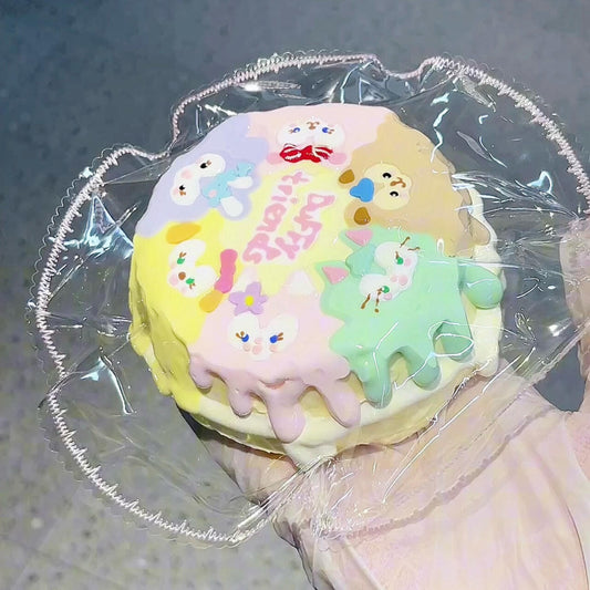 Doll Family Hand-Painted Cake Squishy