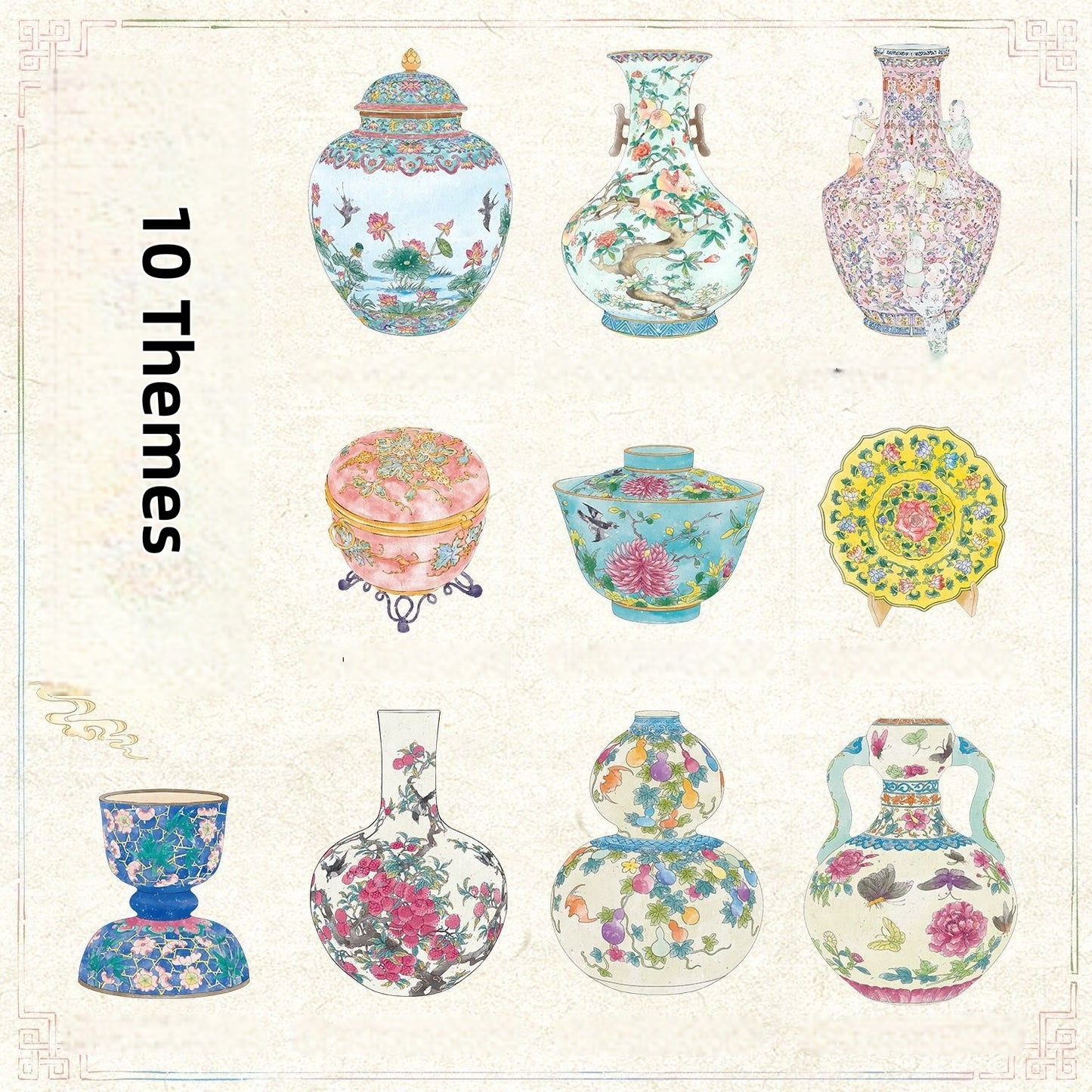 Antique Restoration 3D Sticker Book