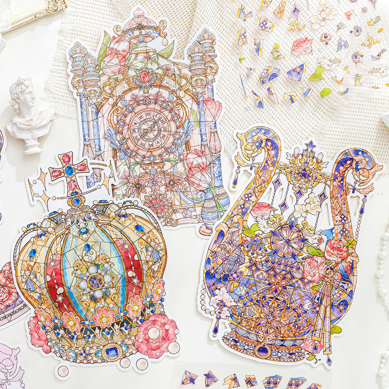 Antique Restoration 3D Sticker | 4 Cute Miniature Scenes