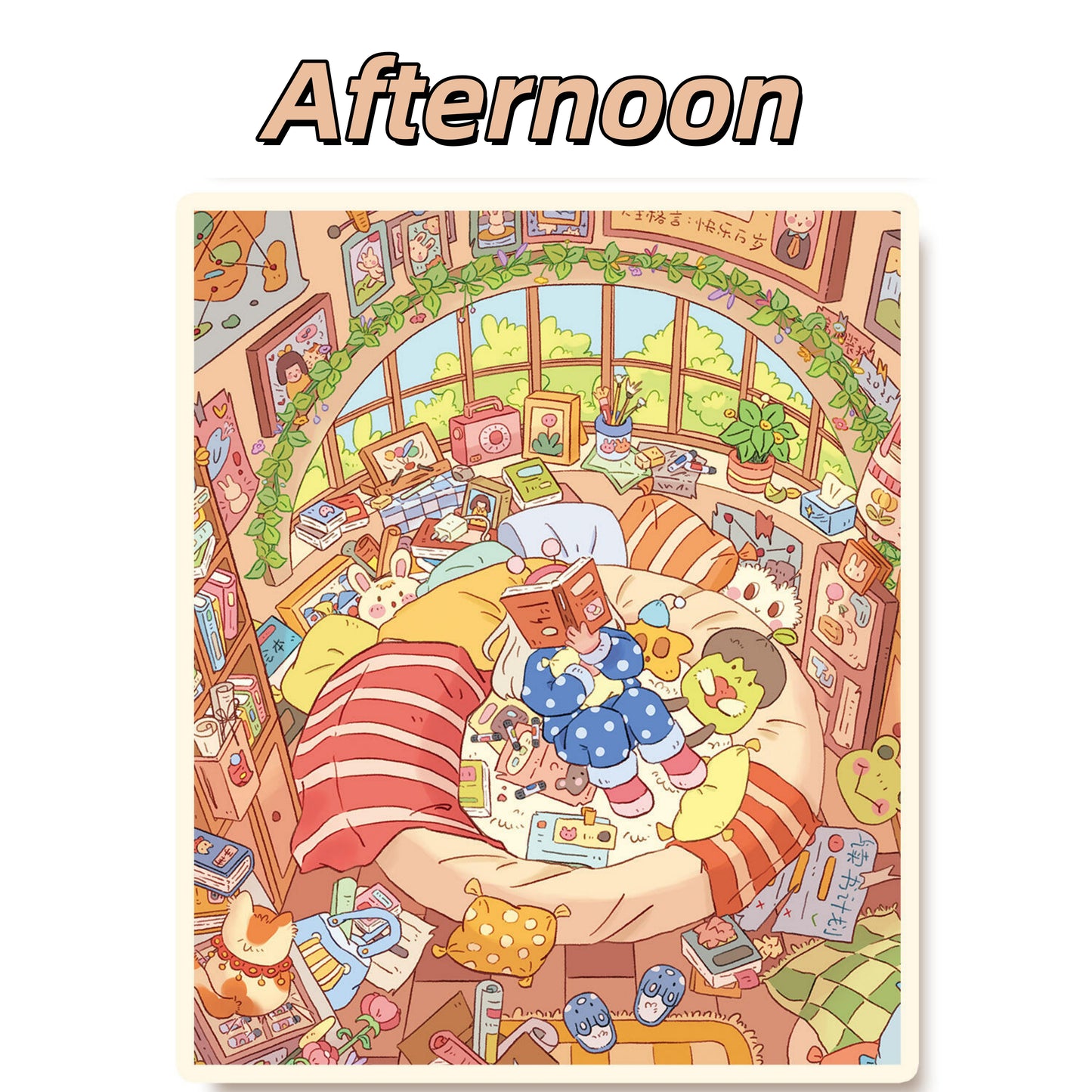Happy Girl's Day 3D Sticker | 4 Cute Miniature Scenes
