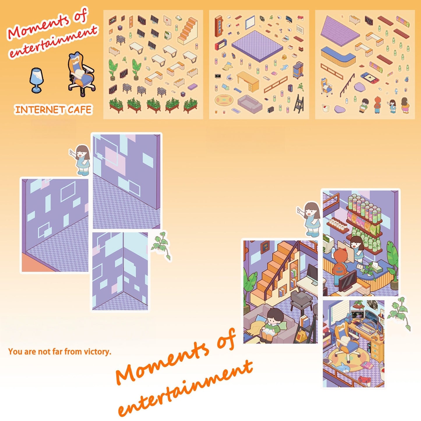 Internet Cafe 3D Sticker