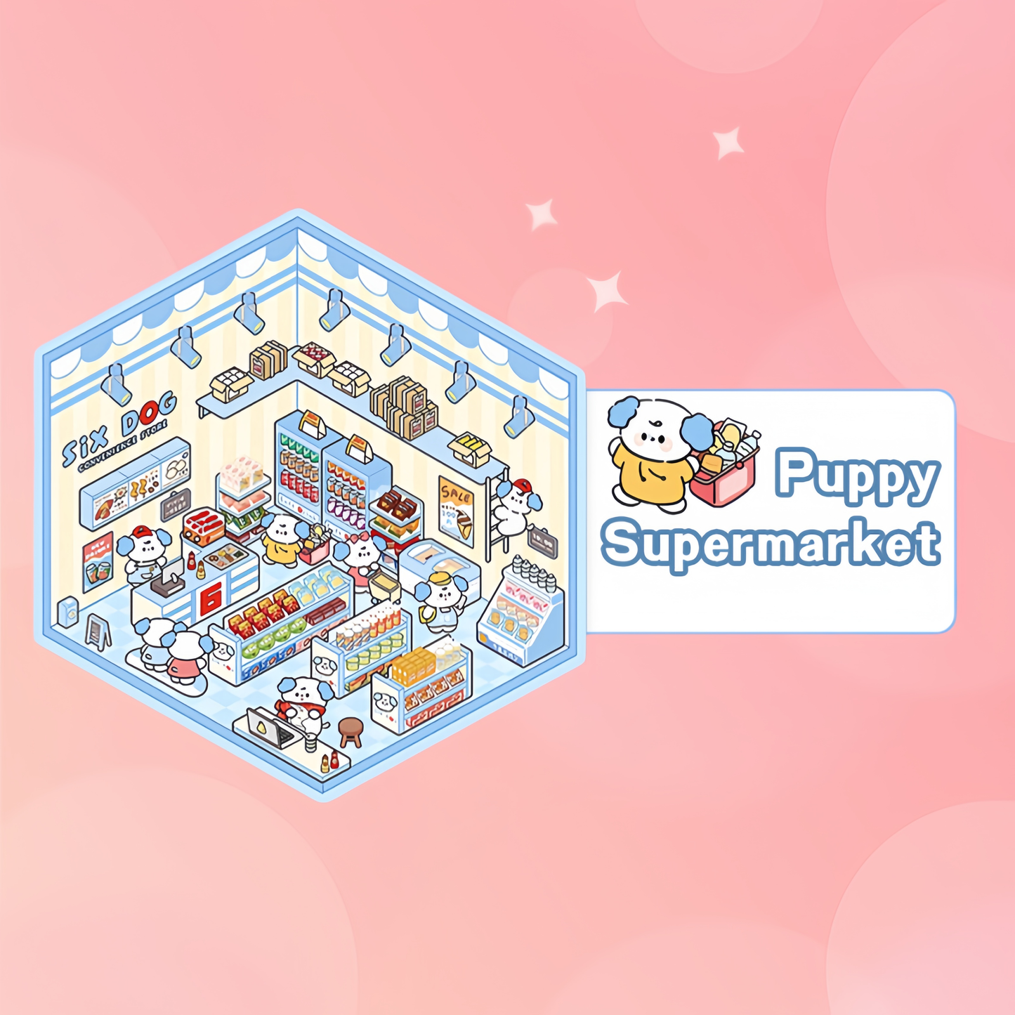 Tiny Animal Wonders 3D Sticker | 4 Cute Miniature Scenes