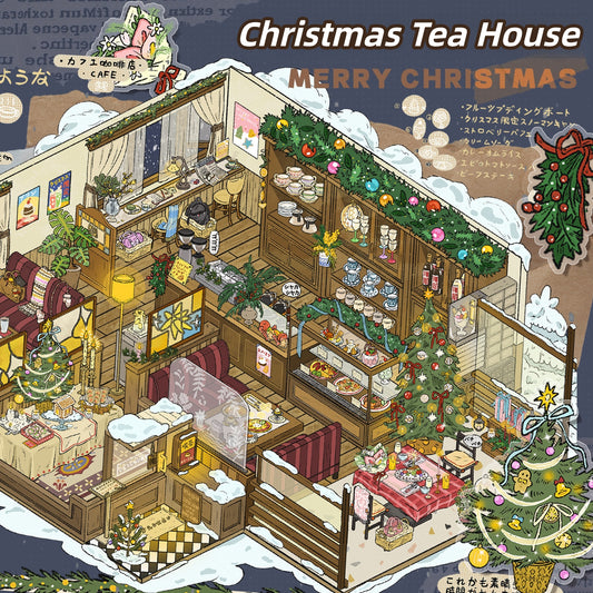 Holiday Brews 3D Sticker | 2 Cute Miniature Scenes