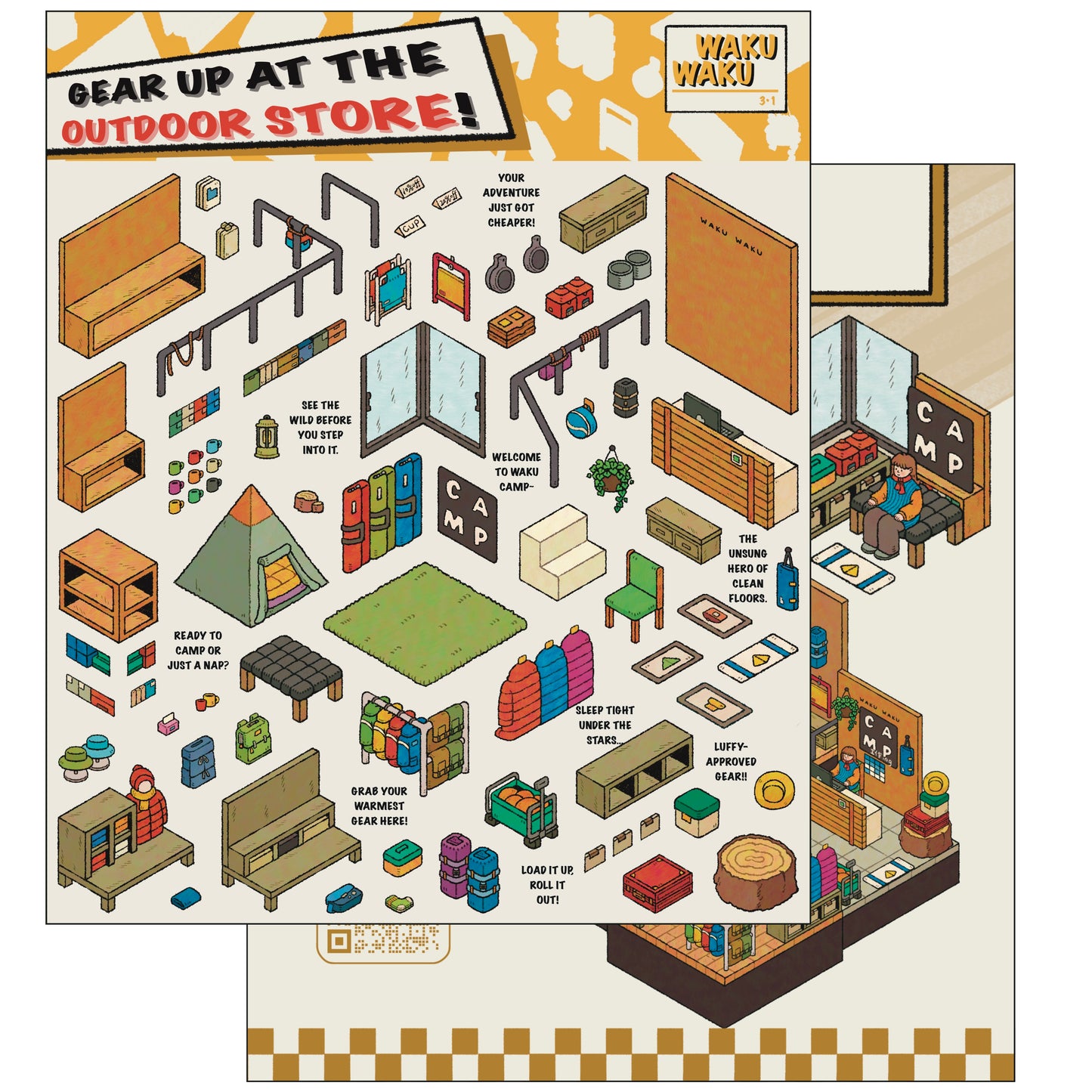 Little House 3D Sticker | 3 Cute Miniature Scenes