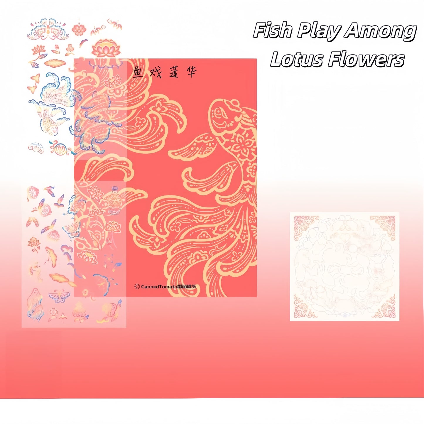 Year of Blessings 3D Sticker | 2 Cute Miniature Scenes