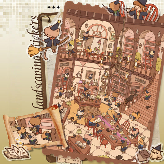 Maze Realms 3D Sticker | 3 Cute Miniature Scenes