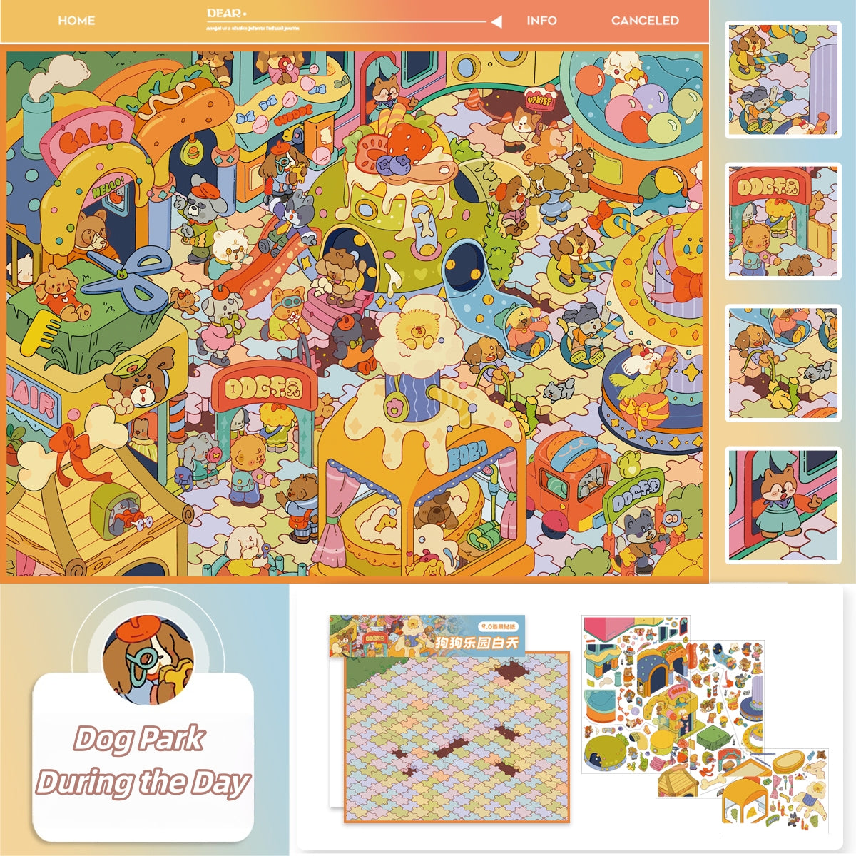 Paperfairy Tale 3D Sticker | 4 Cute Miniature Scenes