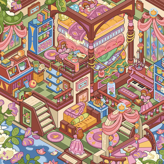 Fairyland 3D Sticker | 4 Cute Miniature Scenes