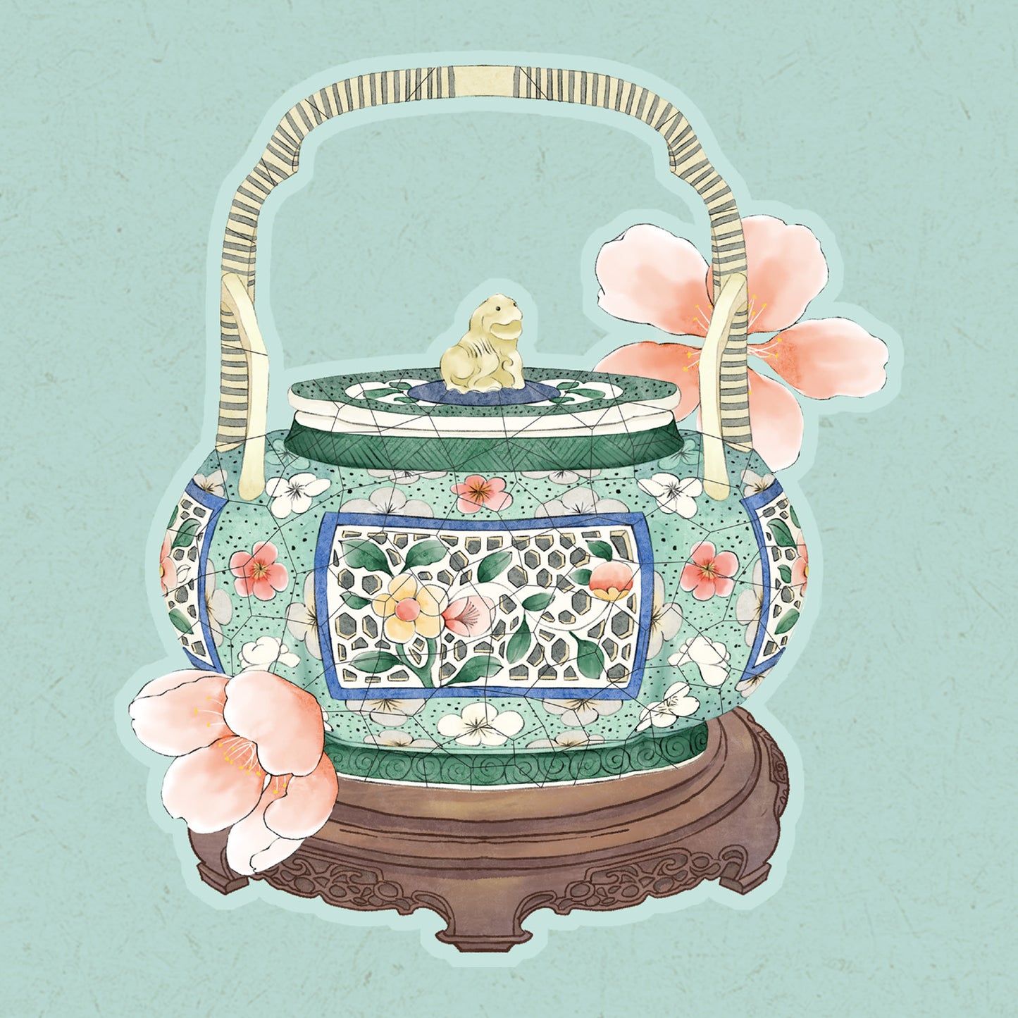 Antique Restoration 3D Sticker | 4 Cute Miniature Scenes