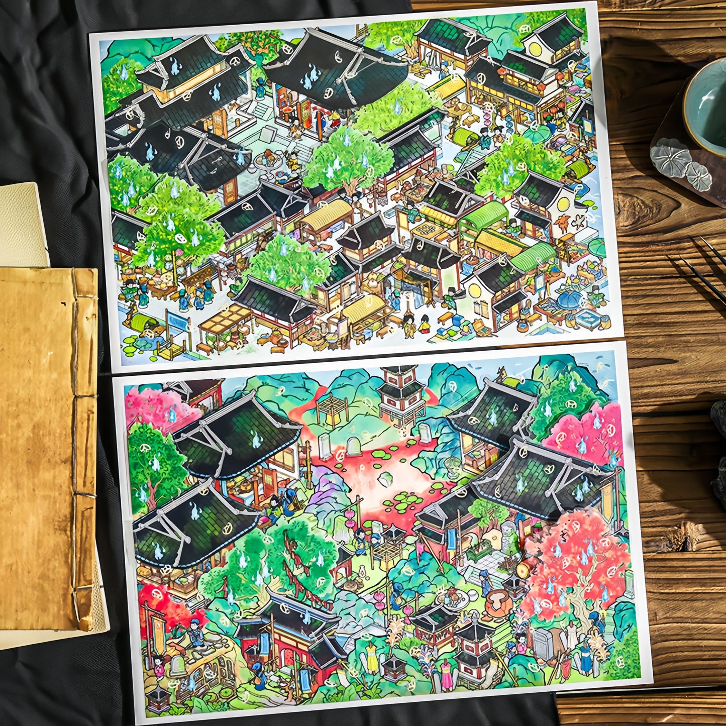 Strange Tales 3D Sticker | 2 Cute Miniature Scenes