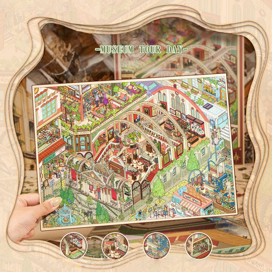 Museum Tour Day 3D Sticker