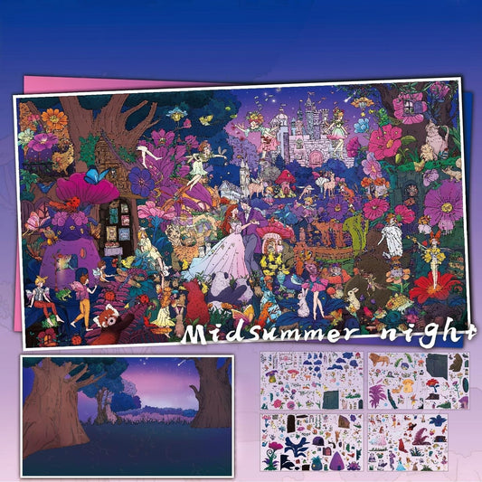 Tides of Midsummer 3D Sticker | 2 Cute Miniature Scenes