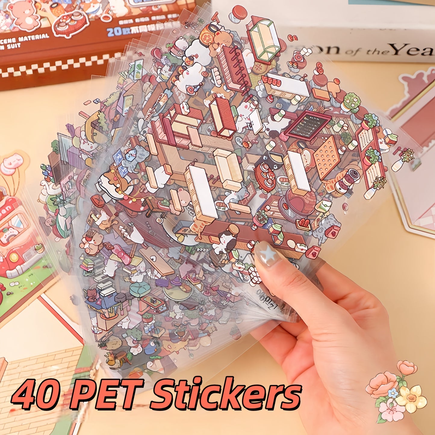 Dream Cottage 3D Sticker Book