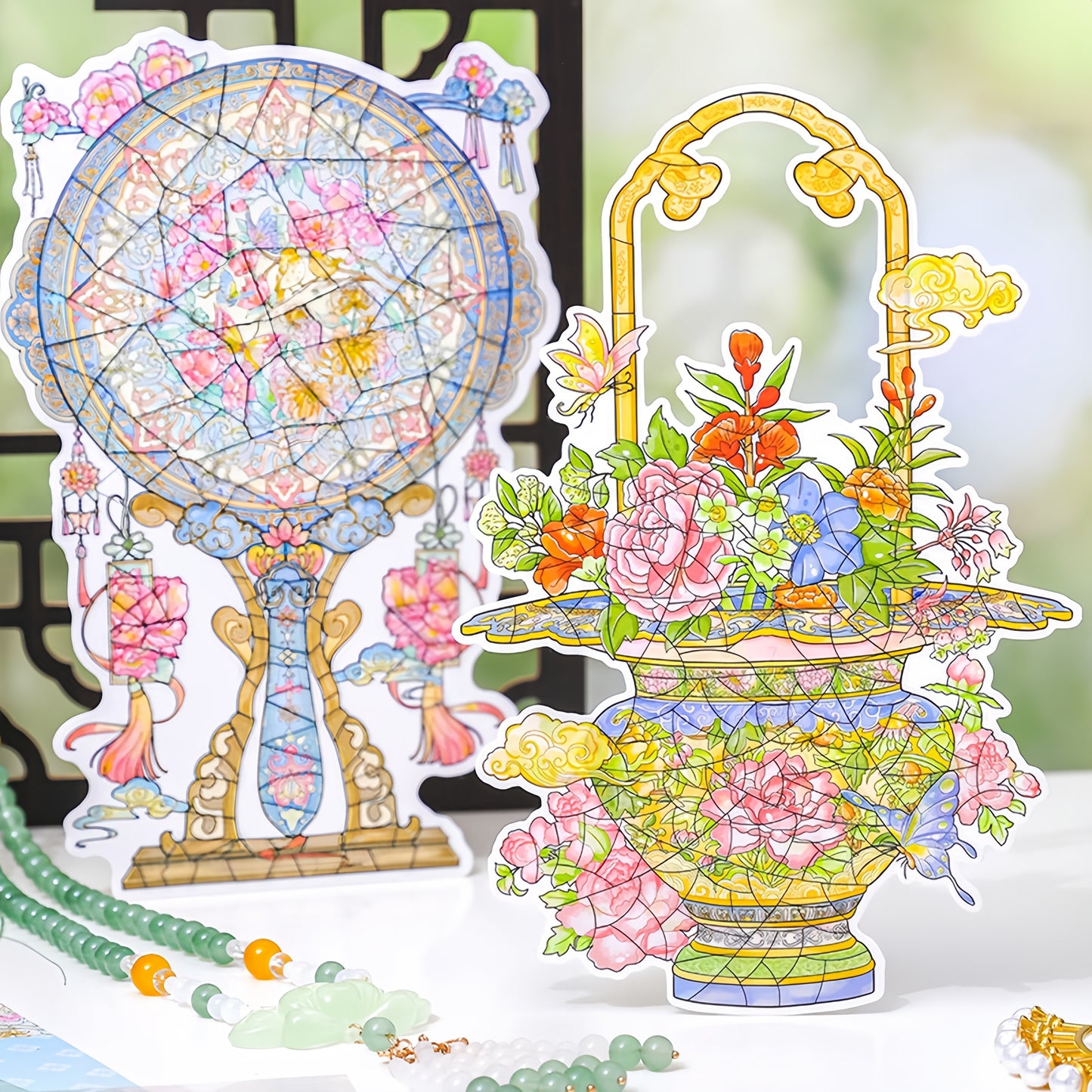 Antique Restoration 3D Sticker | 3 Cute Miniature Scenes