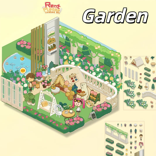 Dream Home 3D Sticker | 5 Cute Miniature Scenes