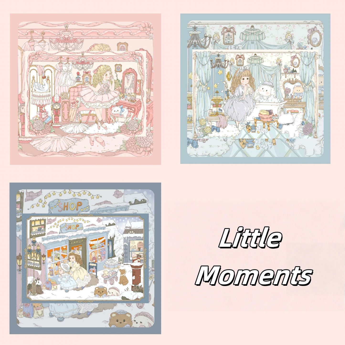 Little Moments 3D Sticker | 3 Cute Miniature Scenes