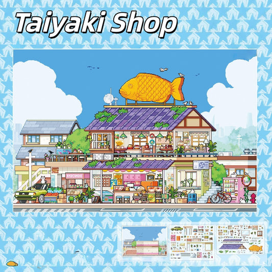 Open for Business 3D Sticker | 2 Cute Miniature Scenes