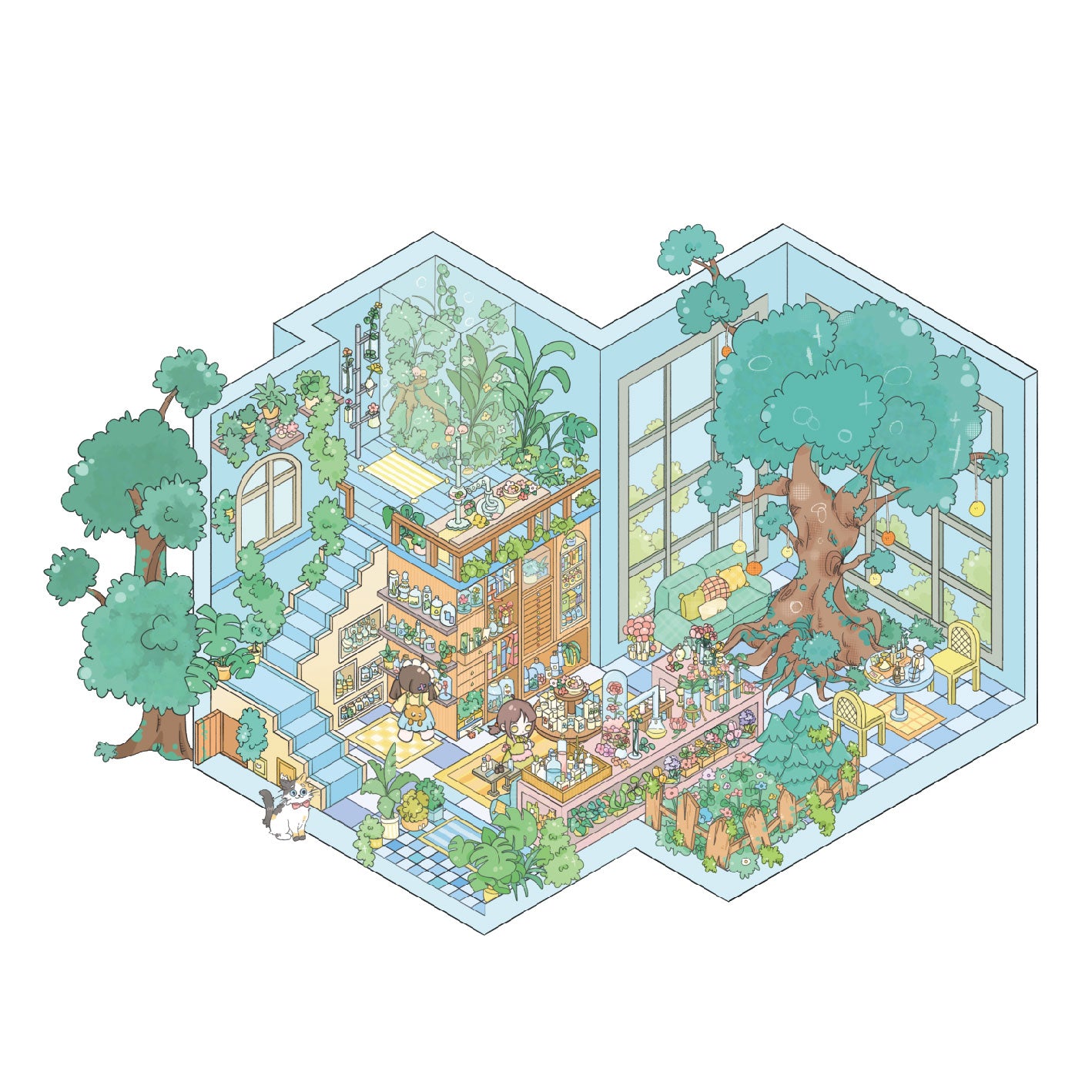 Gummy Diary 3D Sticker | 3 Cute Miniature Scenes