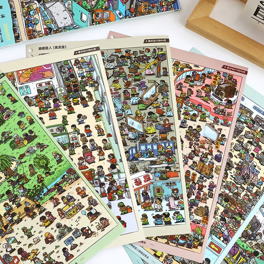 People Everywhere 3D Sticker Book
