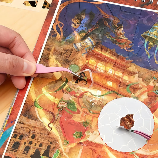 The Splendor of the Silk Road 3D Sticker | 4 Cute Miniature Scenes