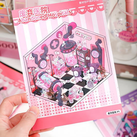 Horror Adventure 3D Sticker Book