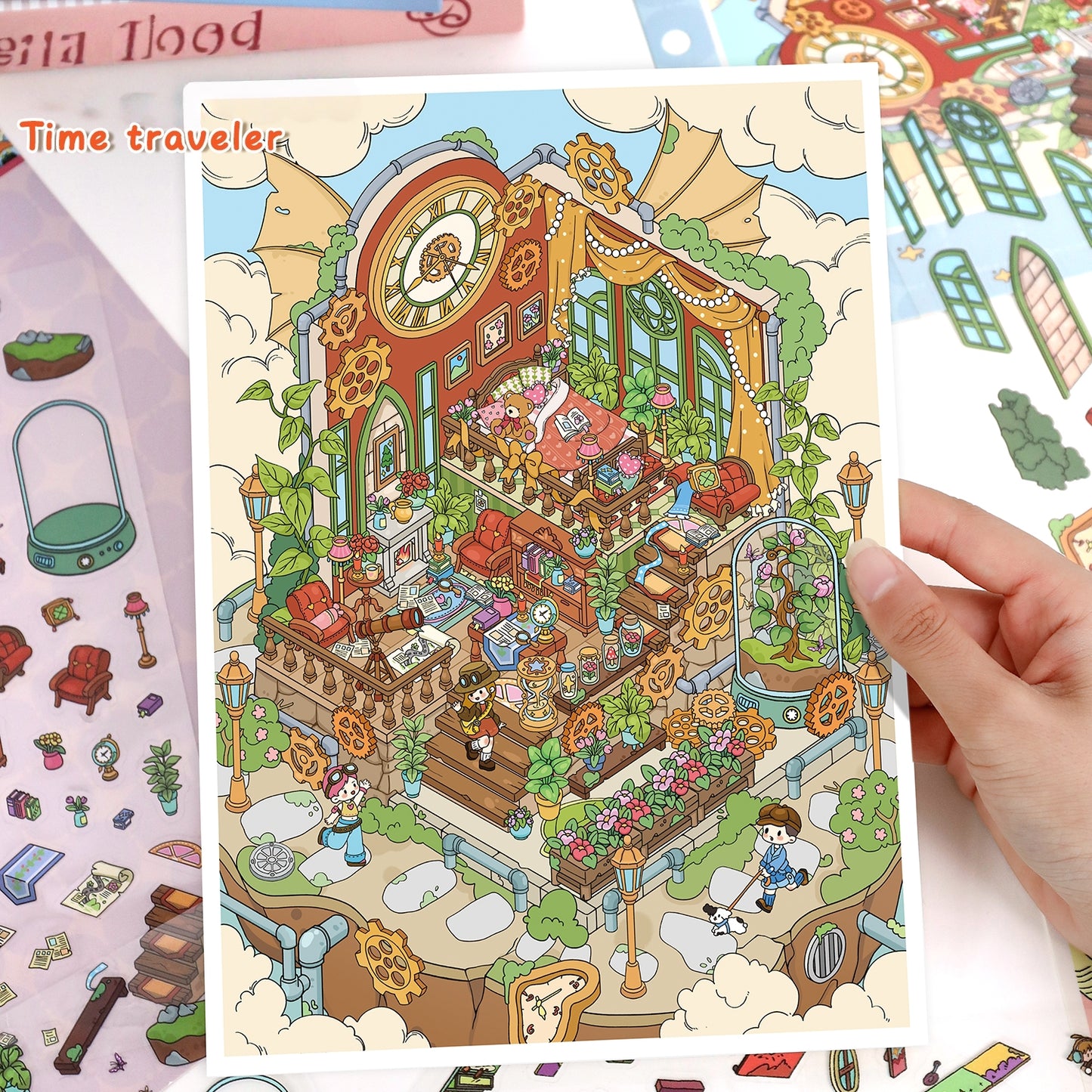 Dreamy Voyage 3D Sticker | 2 Cute Miniature Scenes